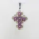 Small Cross - Trevina-Violet Organza - 2